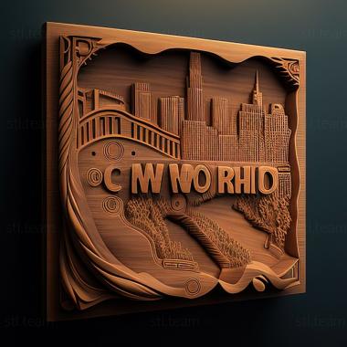 3D model Cincinnati Ohio (STL)